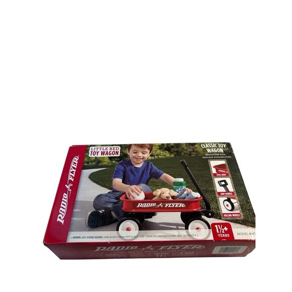 Radio Flyer Miniature Red Wagon pretend play model W5 new - Picture 1 of 9